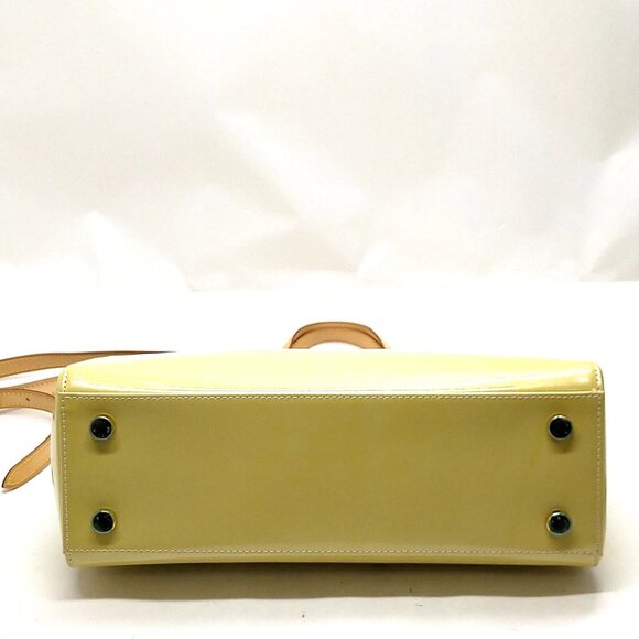 Authentic Louis Vuitton Brea MM Yellow Vernis Hand Bag mn517-112725 - Picture 8 of 16